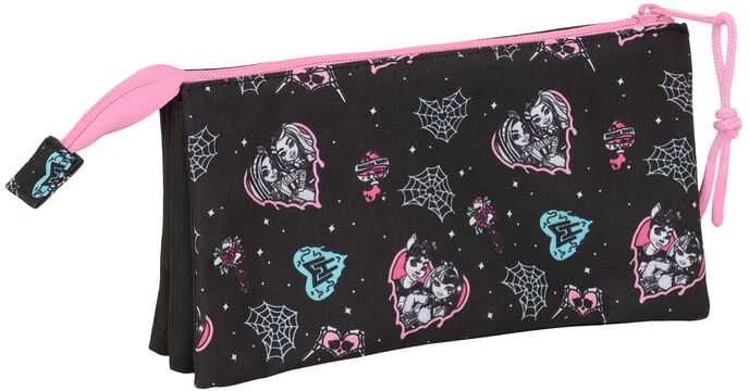 Safta Monster High triple pencil case