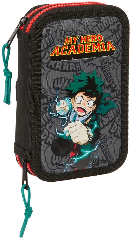 Safta Mokyklinis dėklas My Hero Academia Juoda 12.5 x 19.5 x 4 cm 28 Dalys
