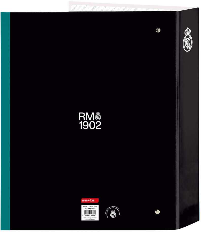 Safta Real Madrid 26/27 A4 cardboard 4 rings binder