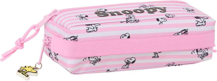 Safta Snoopy triple pencil case