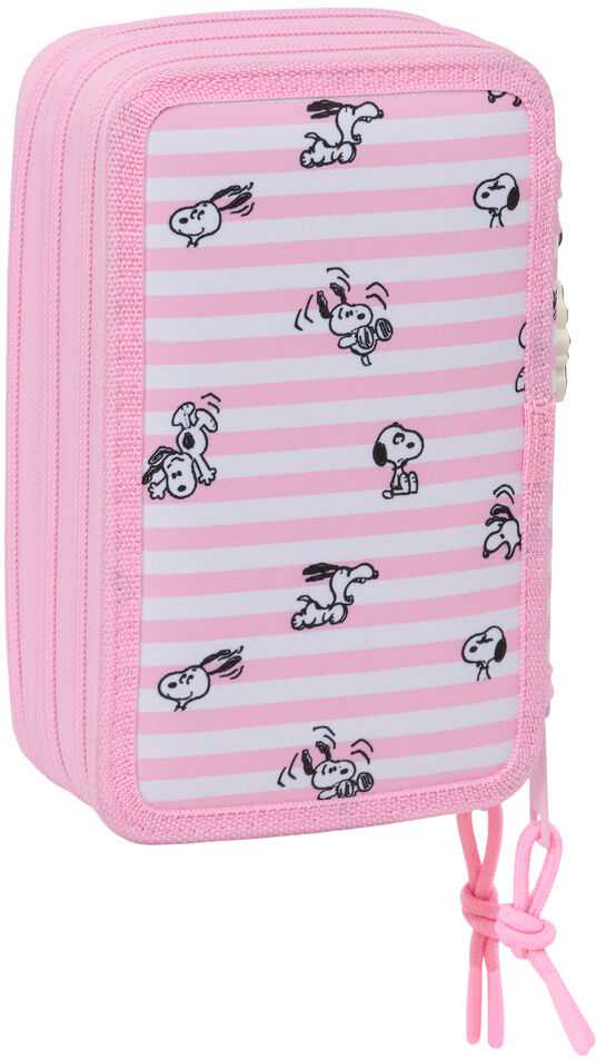 Safta Snoopy triple pencil case 37pcs