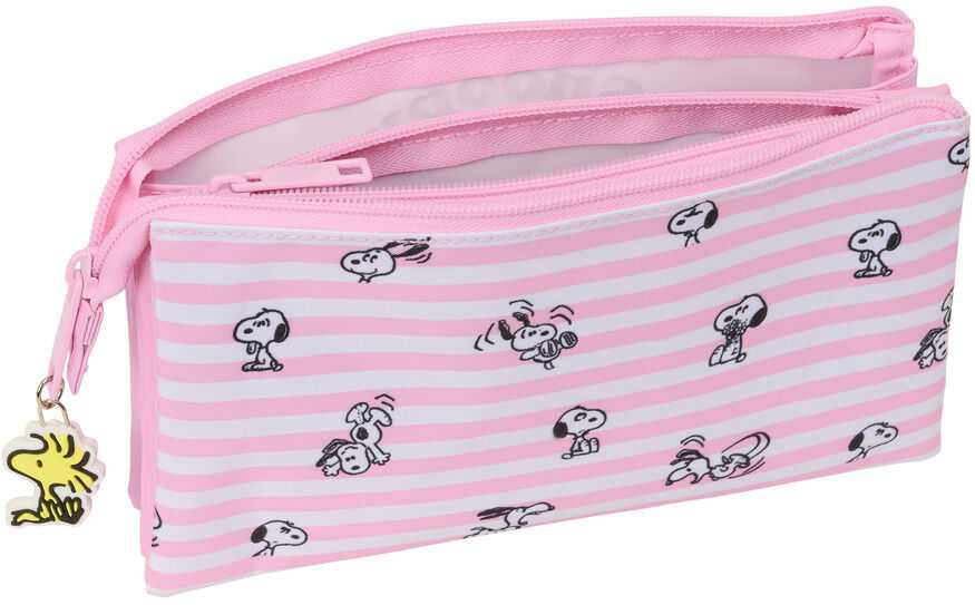 Safta Snoopy triple pencil case