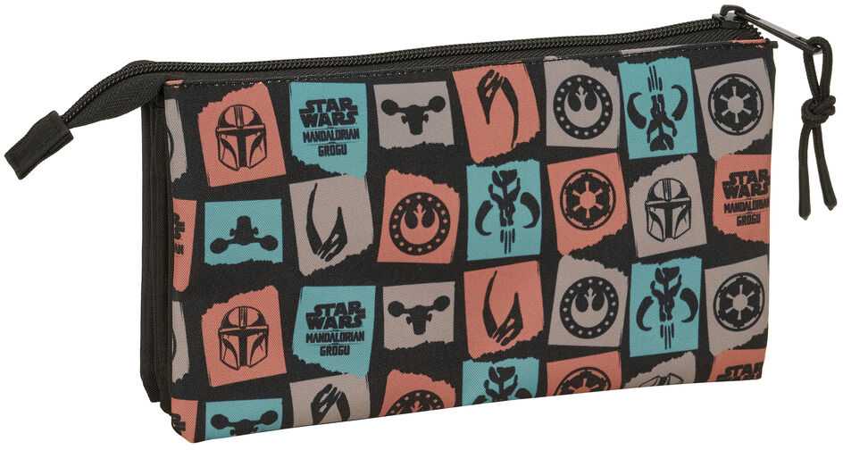 Safta Star Wars Mandalorian & Grogu triple pencil case