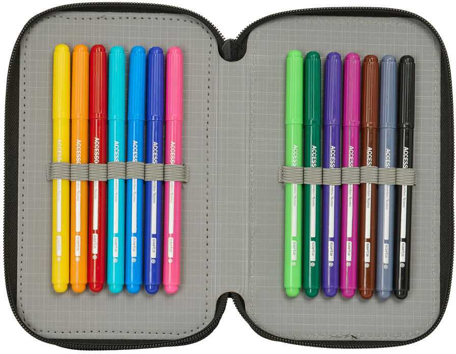 Safta Star Wars Mandalorian & Grogu triple pencil case 37pcs