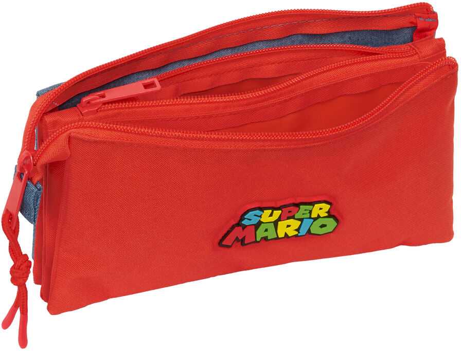 Safta Super Mario triple pencil case