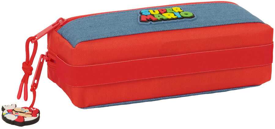 Safta Super Mario triple pencil case