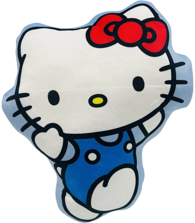 Hello Kitty figūrinė pagalvėlė su mėlynu kombinezonu