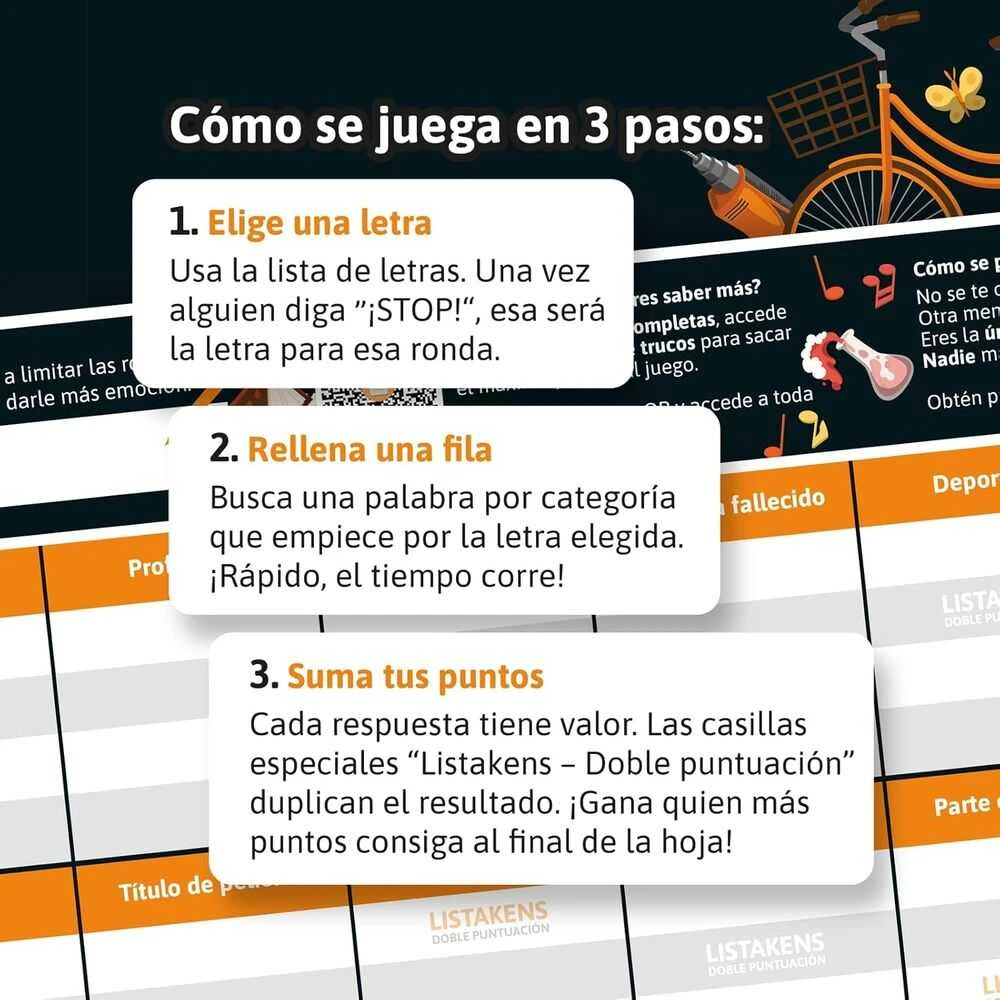 Sd Games Spanish Listos Listas y Listakens board game