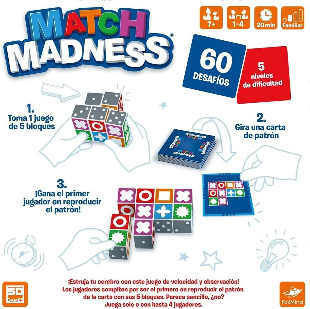 Sd Games Spanish Match Madness board game
