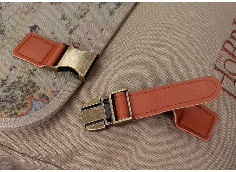 Sd Toys Hobbit Map fabric shoulder bag