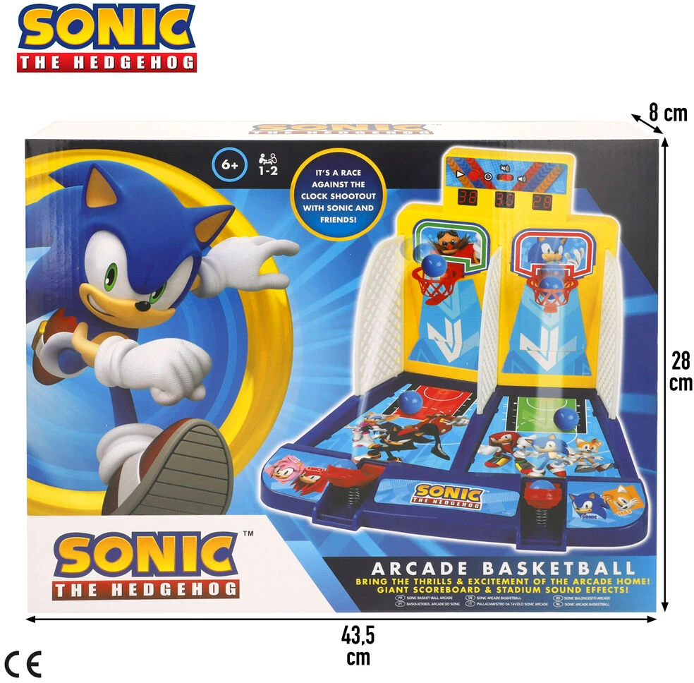 Sega Sonic the Hedgehog mini arcade basket
