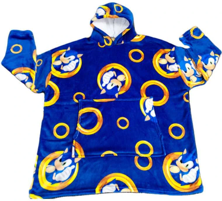 Sega Sonic the Hedgehog oversize sweatshirt coat adult coral