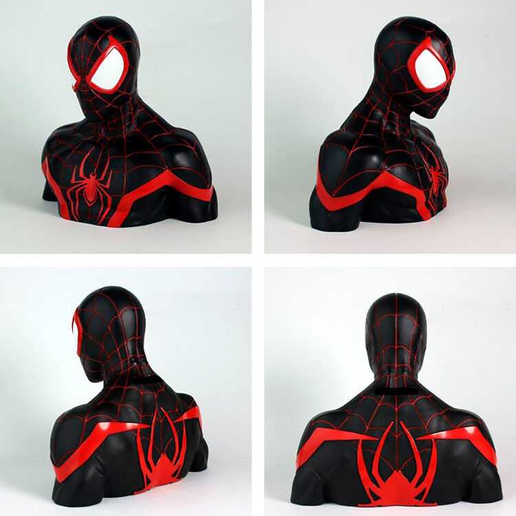 Semic Studio CurePink Marvel - skarbonka - Miles Morales popiersie - 25 cm
