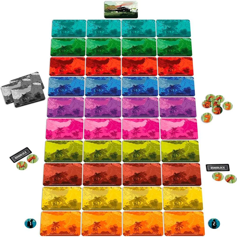 Shuffle Jurassic World board game