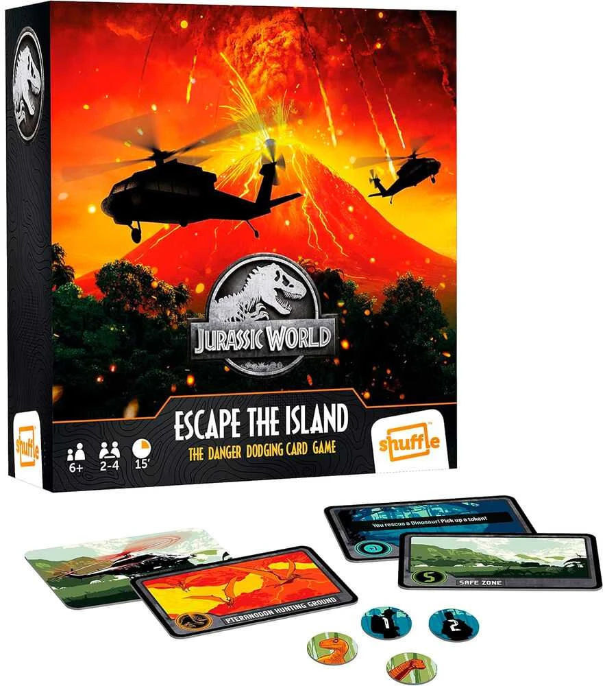 Shuffle Jurassic World board game