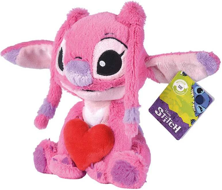 SIMBA Disney Stitch Angel heart plush toy 25cm