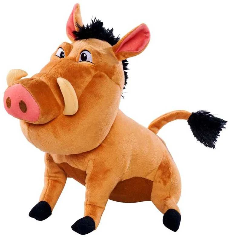 Mattel „Disney“ pliušinis žaislas „Liūtas karalius“, 30 l – Pumbaa, 25 cm