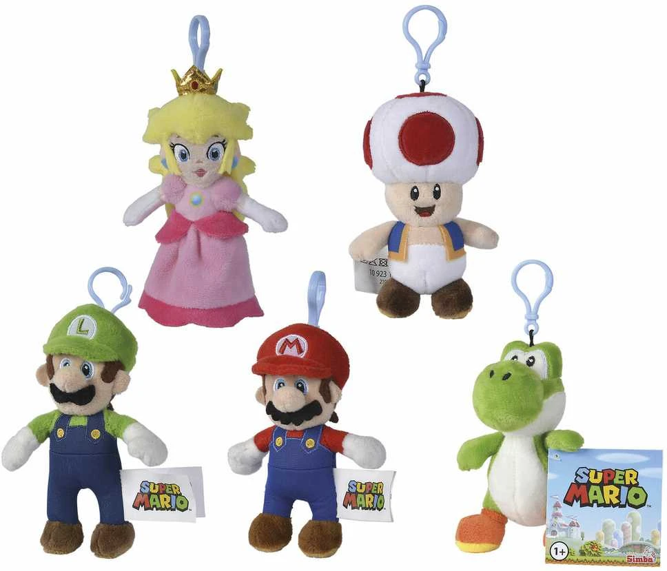 SIMBA Super Mario Pakabutis pliušas 4vnt 923-1008