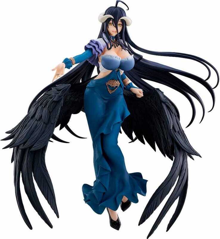 Smile Overlord Albedo Jet Juodas Dress Pop up Parade figure 25cm