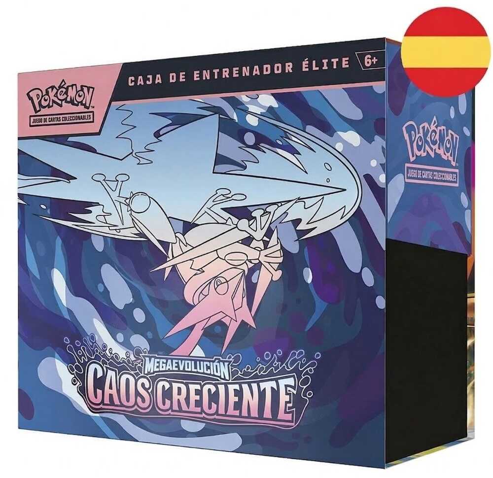 Spanish Pokemon Megaevolution Elite Trainer Card game case