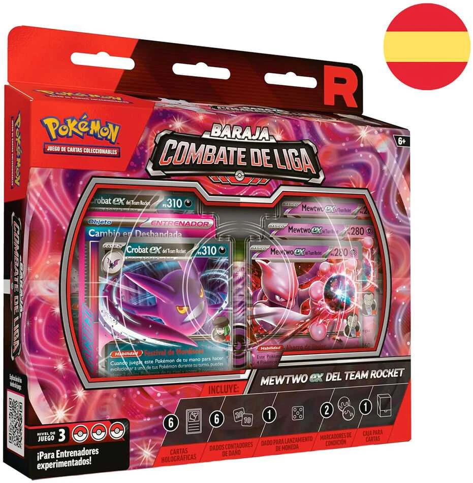 Latin American Pokemon Rockets Mewtwo Ex League Battle Deck Blister of collectible cards