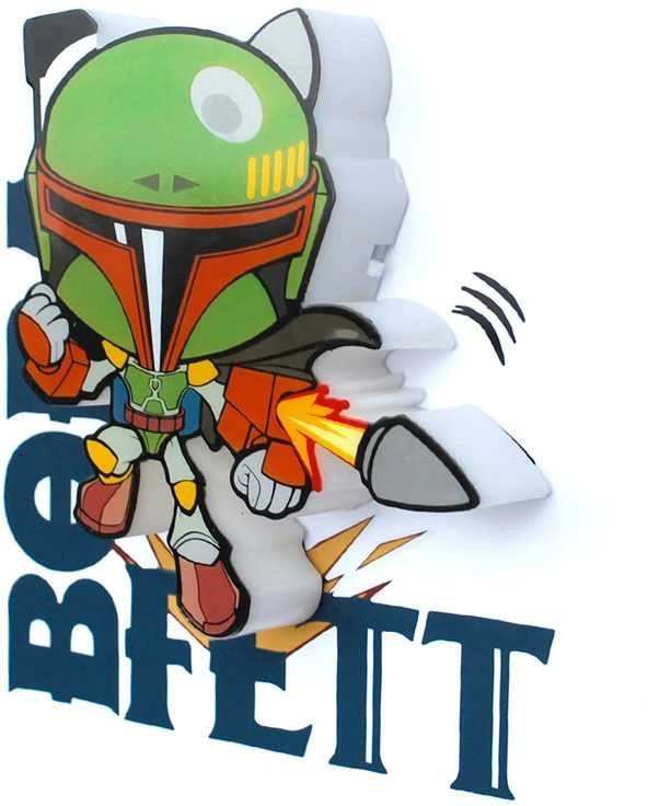 Star Wars Boba Fett 3D Light FX mini lamp