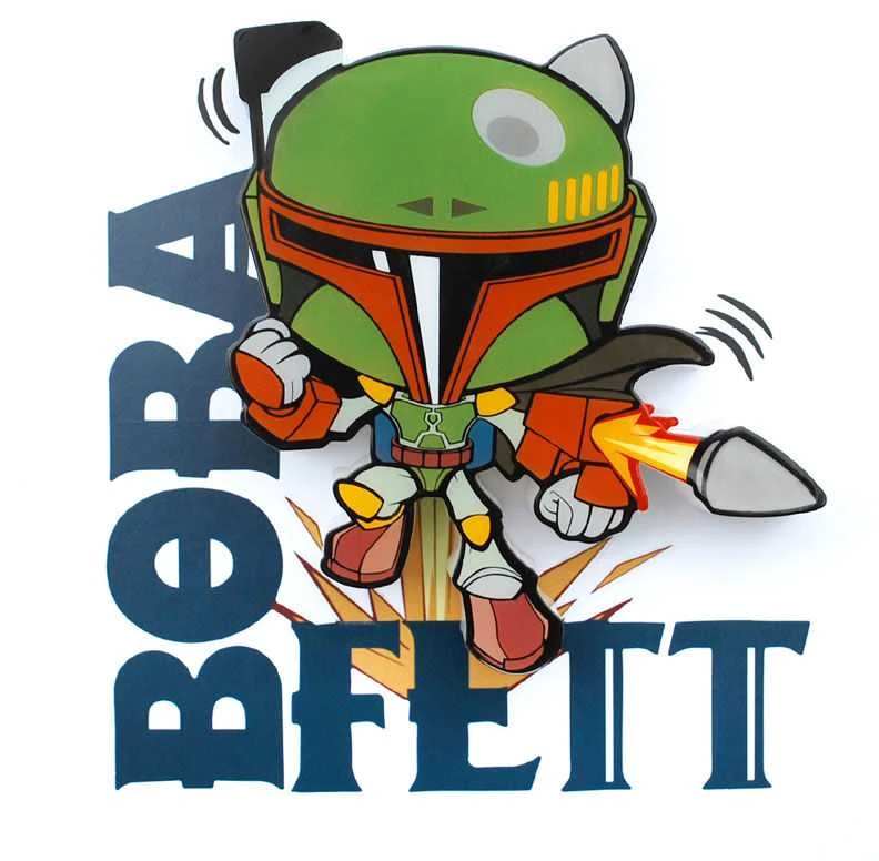 Star Wars Boba Fett 3D Light FX mini lamp