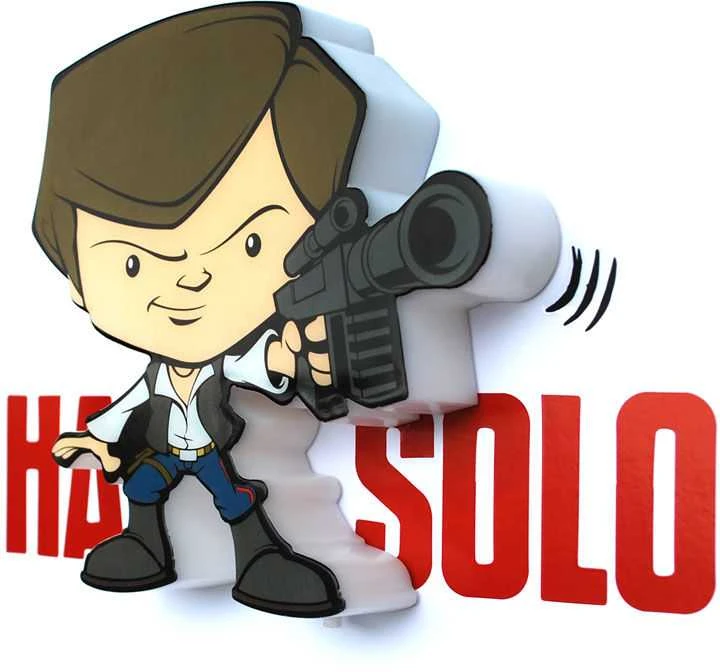 Star Wars Hans Solo 3D Light FX mini lamp