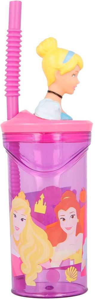 STOR Princesė 3D puodelis su šiaudeliu 360 ml