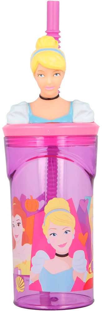 STOR Princesė 3D puodelis su šiaudeliu 360 ml