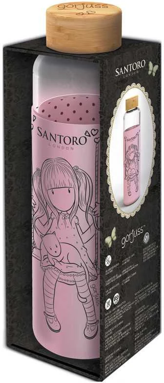STOR Santoro buteliukas su užsukamu dangteliu, rožinis 585 ml