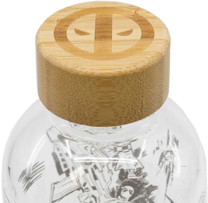 STOR Marvel Deadpool glass bottle 1030ml