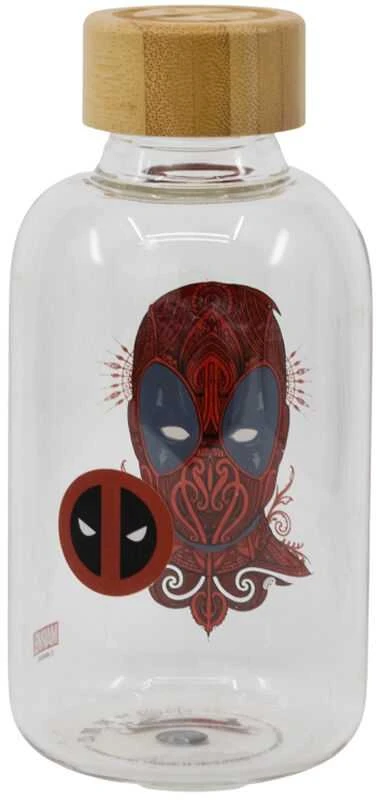STOR Marvel Deadpool glass bottle 620ml
