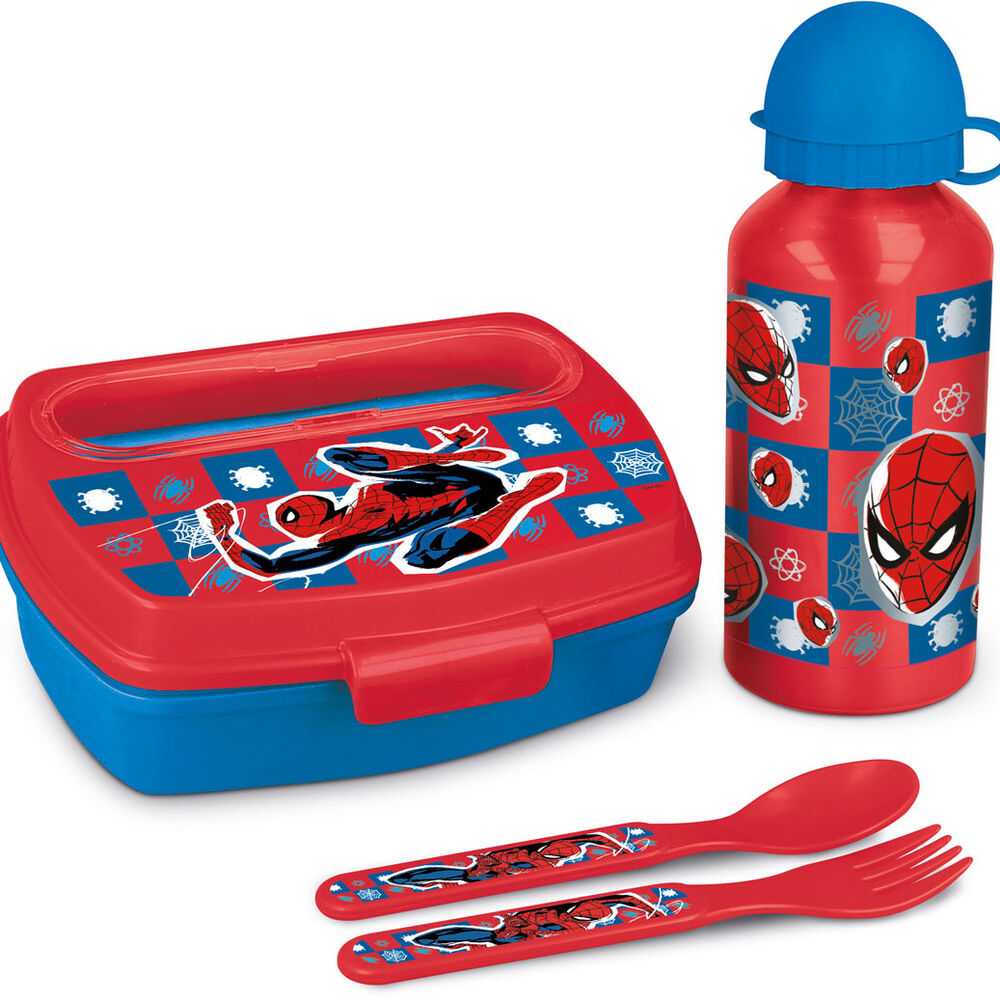 Stor Pikniko rinkinys Spiderman Midnight Flyer, 400 ml, įvairių spalvų