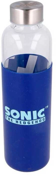 STOR Sonic The Hedgehog silicone cover glass bottle 585ml