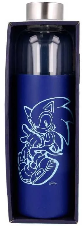 STOR Sonic The Hedgehog silicone cover glass bottle 585ml