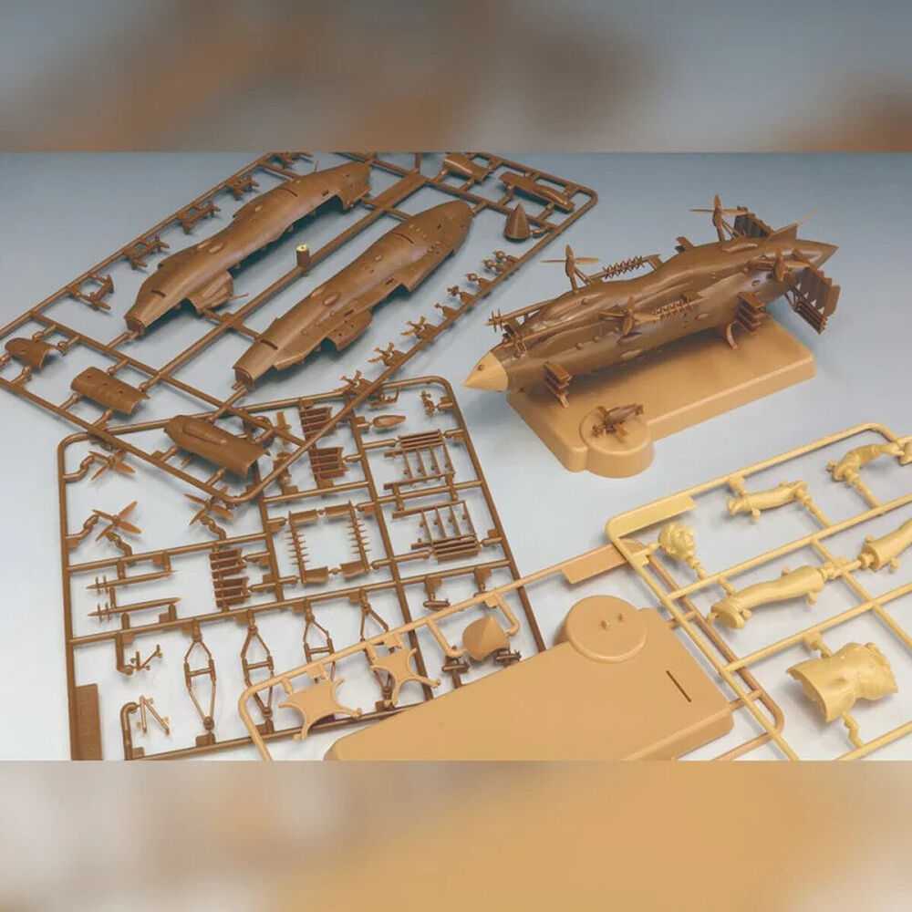 Studio Ghibli Castle in the Sky Goliath Flying Battleship Airshit modelis kit