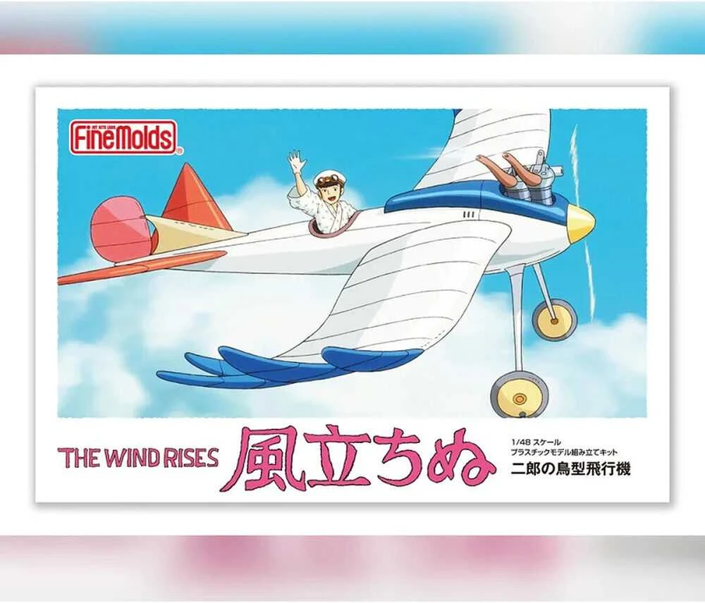 Studio Ghibli The Wind Rises Jiros Bird Shaped Plane Airplane modelis kit