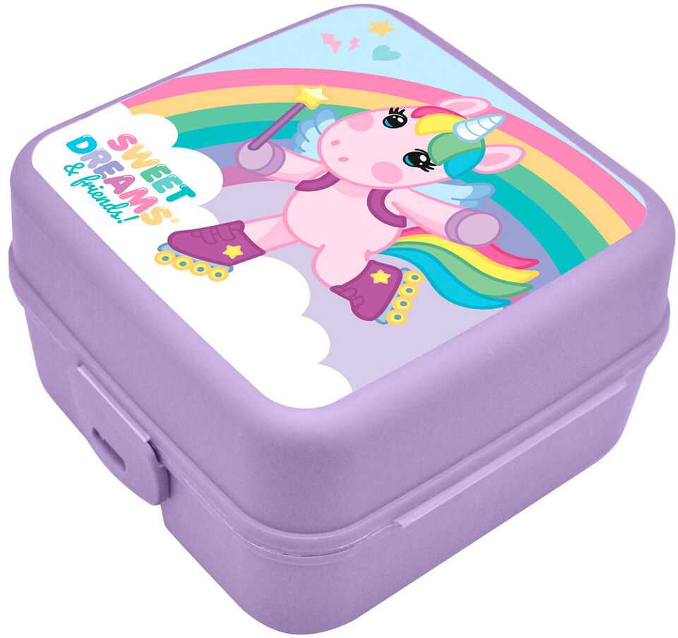 Pudełko śniadaniowe su przegródkami 14x14x8cm Sweet dreams KL11534 Kids Euroswan