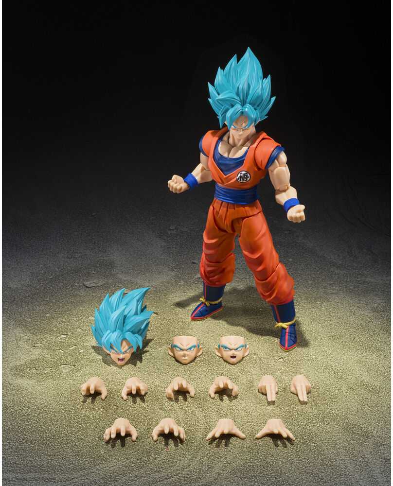 Tamashii Nations Dragon Ball Super Super Saiyan God Super Saiyan Son Goku Mėlyna Power Transcending Limits S.H.Figuarts figure 14,5cm