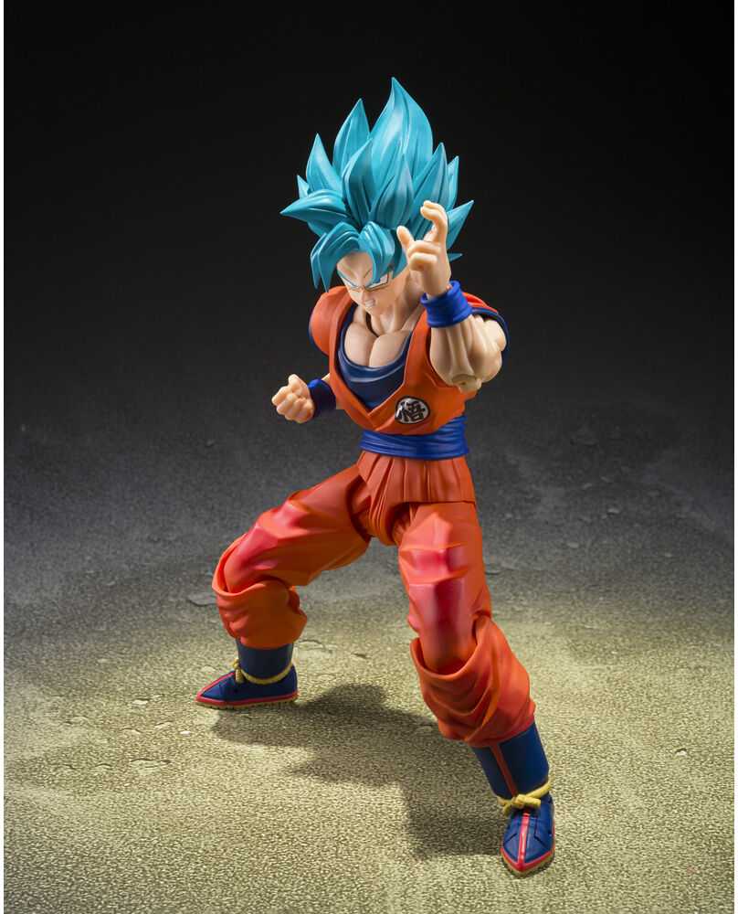 Tamashii Nations Dragon Ball Super Super Saiyan God Super Saiyan Son Goku Mėlyna Power Transcending Limits S.H.Figuarts figure 14,5cm