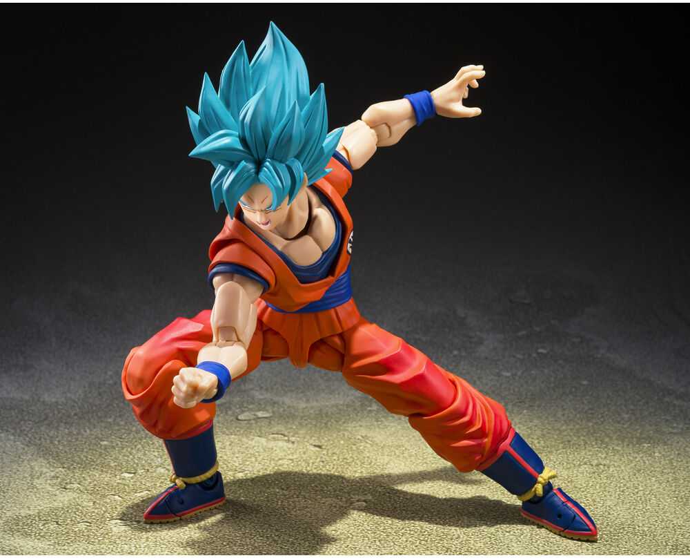 Tamashii Nations Dragon Ball Super Super Saiyan God Super Saiyan Son Goku Mėlyna Power Transcending Limits S.H.Figuarts figure 14,5cm