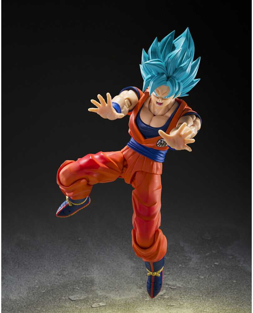 Tamashii Nations Dragon Ball Super Super Saiyan God Super Saiyan Son Goku Mėlyna Power Transcending Limits S.H.Figuarts figure 14,5cm
