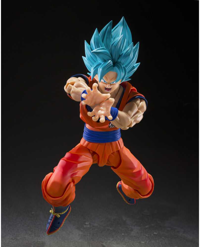 Tamashii Nations Dragon Ball Super Super Saiyan God Super Saiyan Son Goku Mėlyna Power Transcending Limits S.H.Figuarts figure 14,5cm