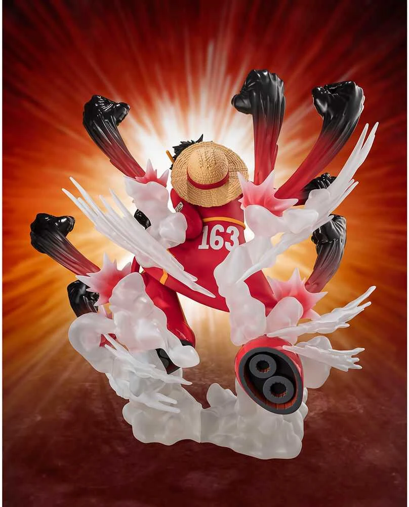 Tamashii Nations One Piece Monkey D Luffy Gum Gum Hawk Gatling Extra Battle S.H. Figuarts Zero figure 15cm