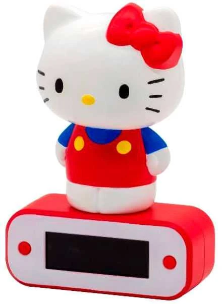 TEKNOFUN Žadintuvas su lampką LED su motywem Hello Kitty