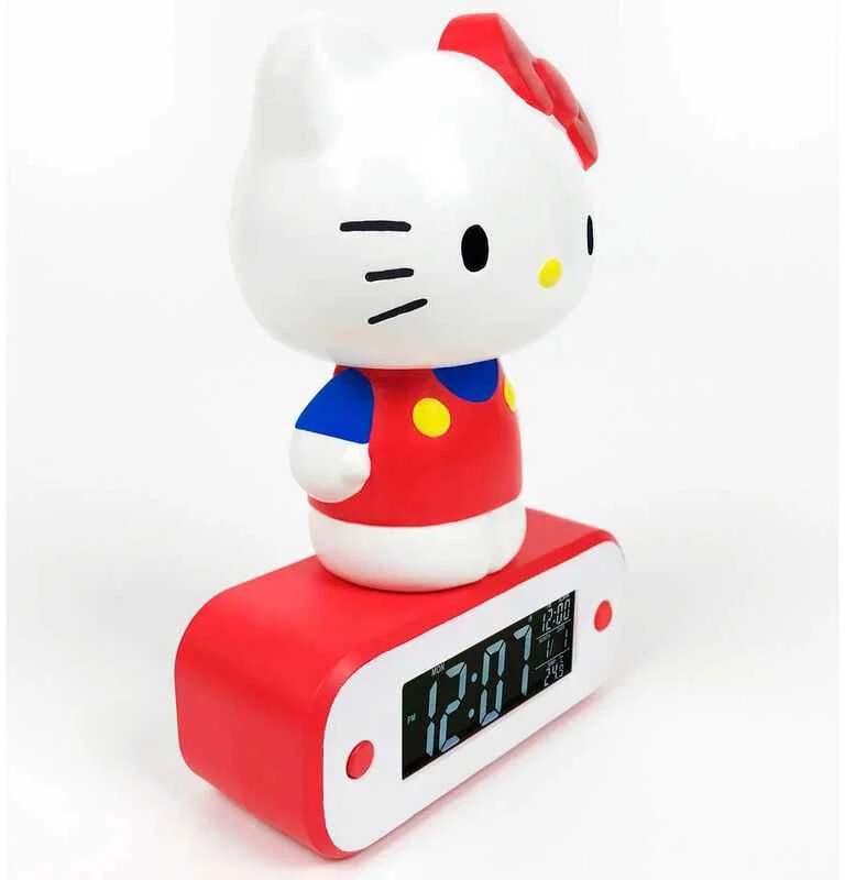 TEKNOFUN Žadintuvas su lampką LED su motywem Hello Kitty
