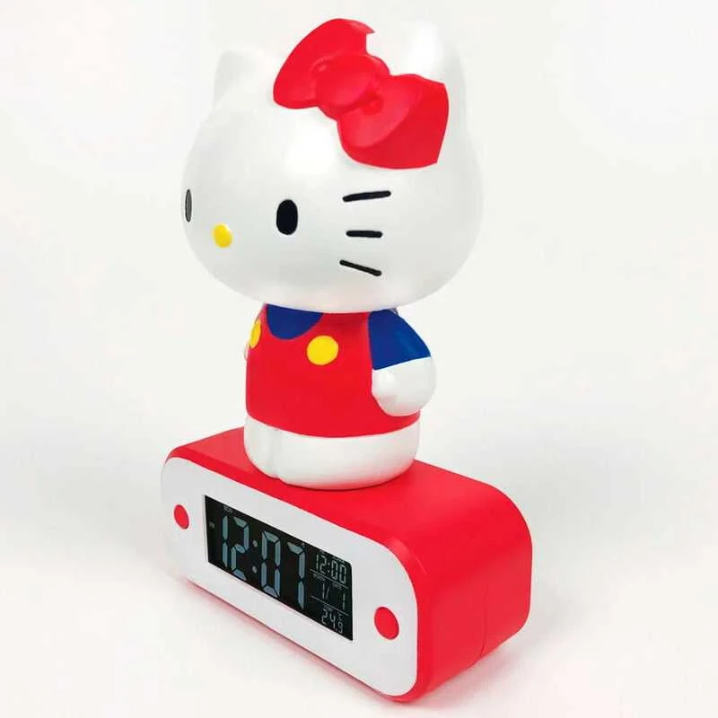 TEKNOFUN Žadintuvas su lampką LED su motywem Hello Kitty