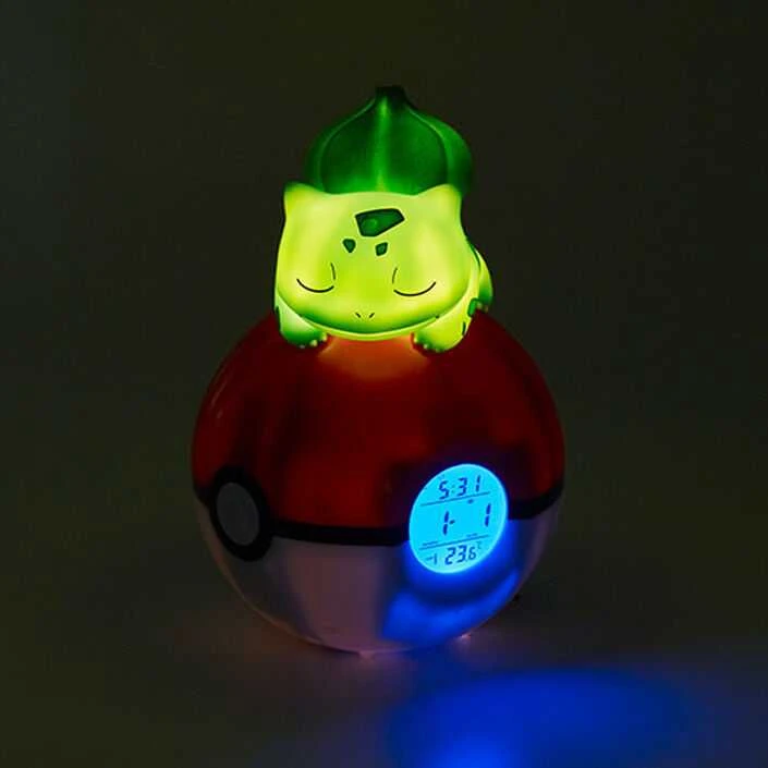 Nemesis Now Pokémon Bulbasaur šviečiantis FM žadintuvas