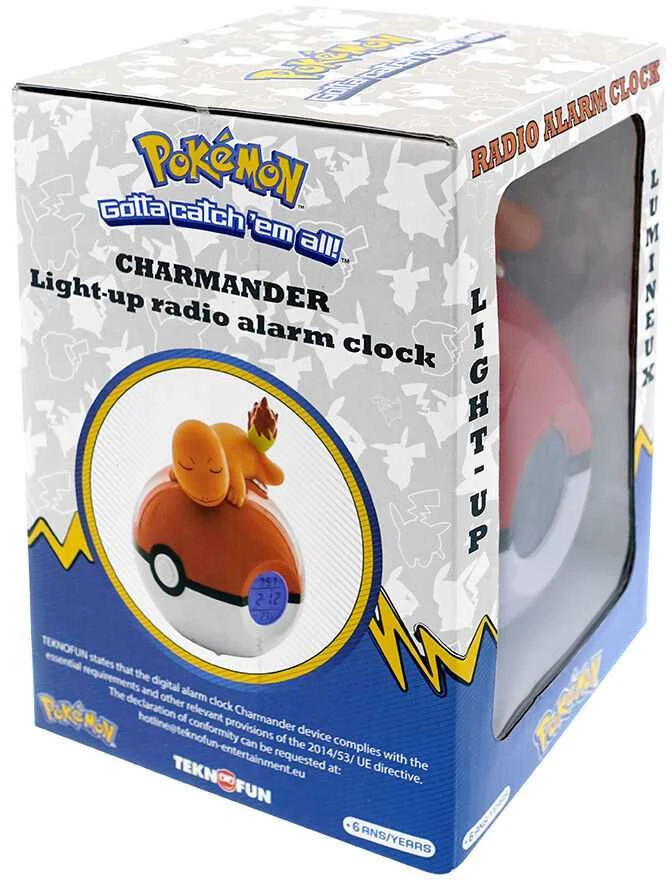 Nemesis Now Pokemon - Charmander šviečiantis žadintuvas